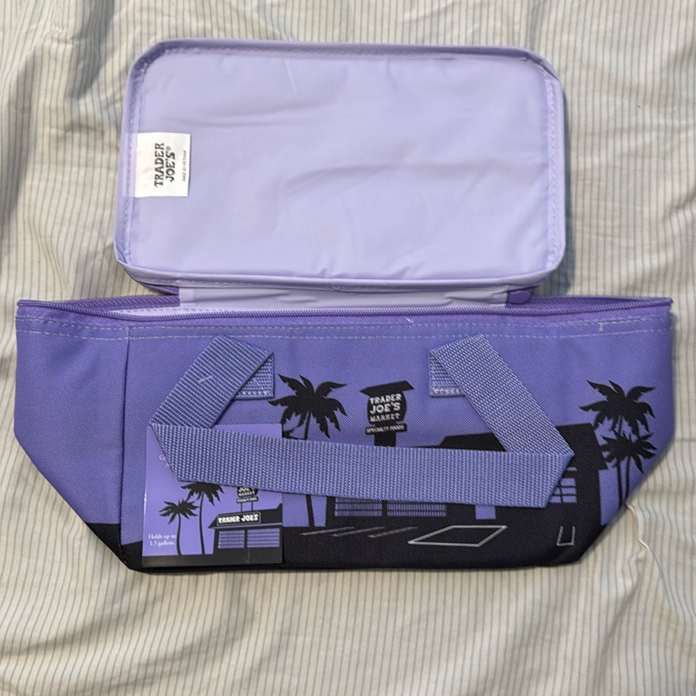 Trader Joe’s lavender mini insulated bag